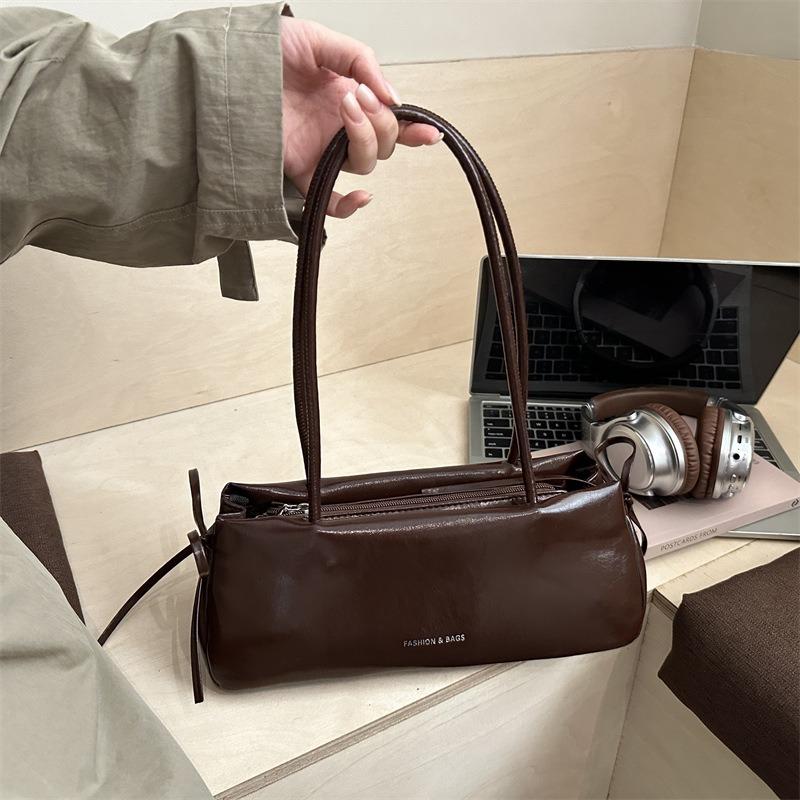 Texturierte Retro-Damen-Neue Schleife Lässig Temperament Modisch Frühling Tragbar Baguette Schulter Achseltasche