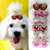 Strass Erdbeer Frosch Haarspange für Shih Tzu & Malteser