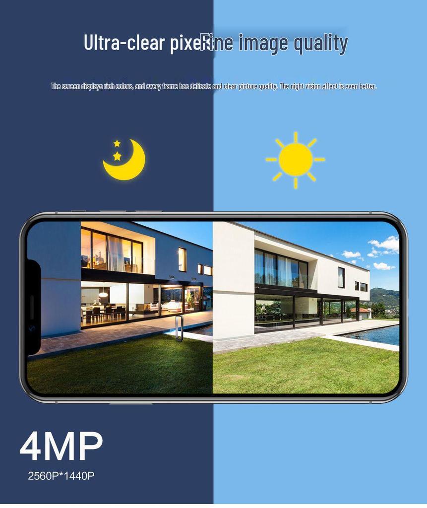 ICSEE Solar-Powered Remote Home Camera with Ultra-Long Standby and No Plug Required