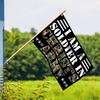 One by One, 1pc - I Am a Soldier In Christ's Army - Christian Religious Gift - Polyester Flag - Reinforced Metal Grommets, Suitable for Garden, Home,