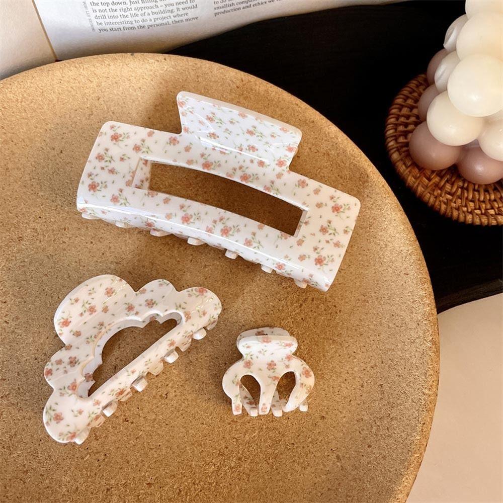 Holder New Heardress Women Hair Clips Flower Hair Claws Korean Shark Clips Geometric Hairgrips