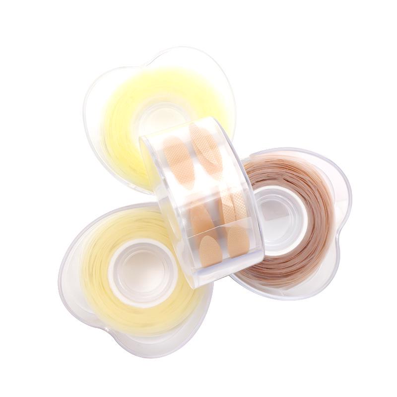 Rollo de Cinta Invisible para Párpados en Forma de Corazón - Malla Natural, 600 Pegatinas