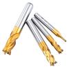 Mill Cutter 4 Flute End Milling Cutters CNC Straight Shank Steel Woodworking Drill Bits 1.5mm-9mm Machine Tool Wood-Cutter Tools