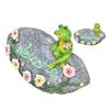 Frogs Sculpture Durable Waterproof Resin Highly Fine Loveliness Animal Ornaments for Living Room Decoration