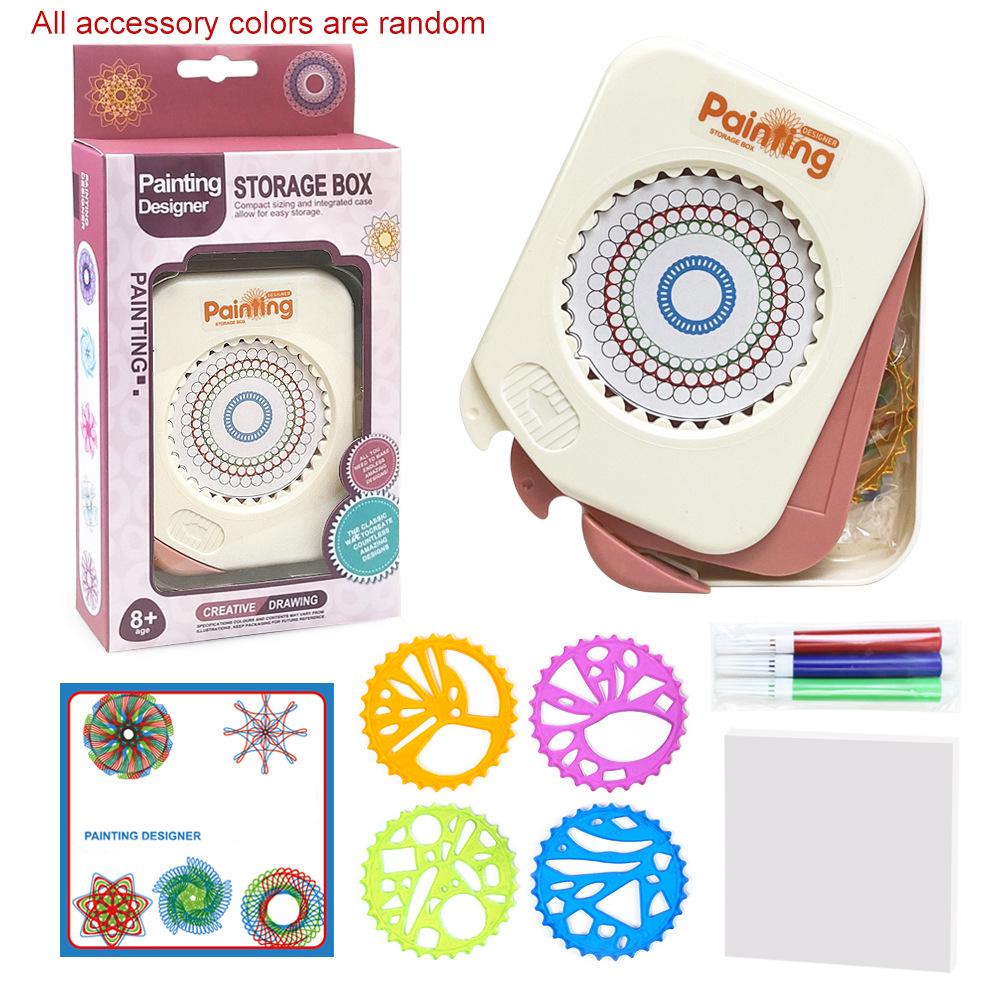 Multi-Functional Children s Drawing Board & Kaleidoscope Ruler for DIY Art and Science Education