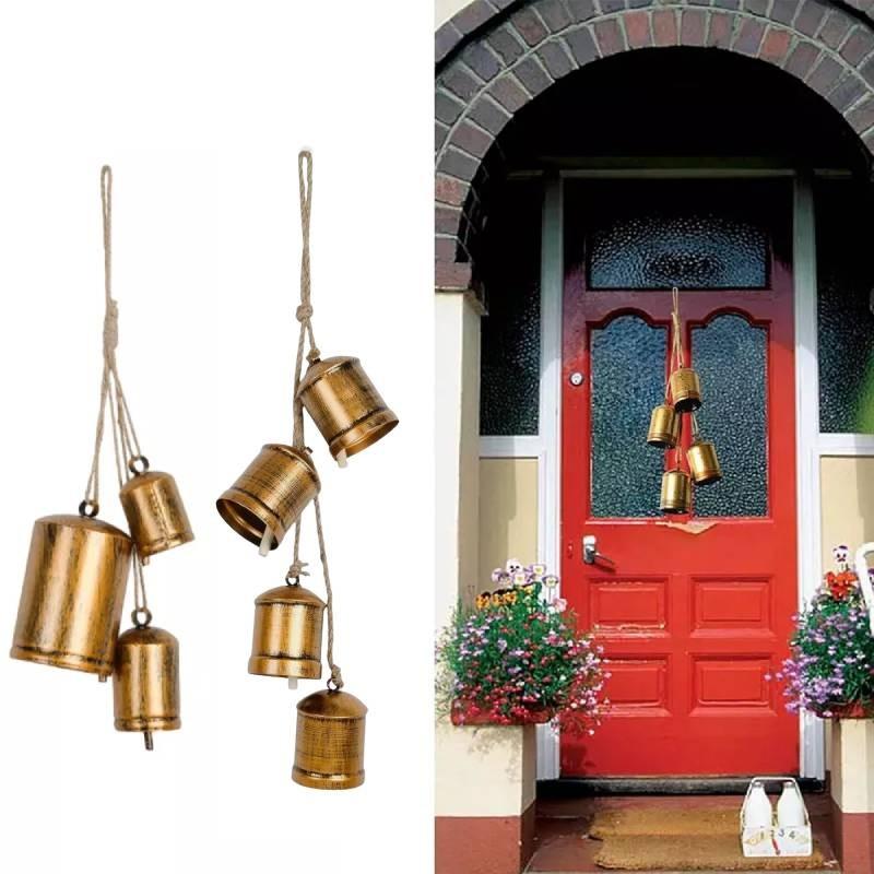 Cow Bells Gold Christmas Decoration Wind Chime Bell Party Scene Props Setting