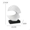 Elegant Home Decor Fan Sculpture - Classical Art Piece for Desk or Shelf