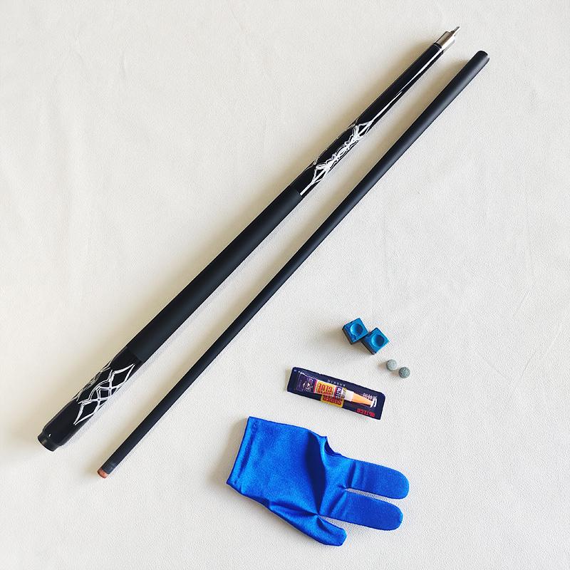 Carbon Fiber Billiard Cue Stick 13MM 9-Ball 1/2 Split Cue Stick147cm 19OZ Straight Non-Slip Sweat Absorption Pool Cue with Case and Freebies
