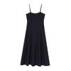 2025 European American Fashion Spaghetti Strap Waist-Cinched Long Dress