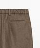 Masimodutti Total Look Linen Herringbone Detail Pants