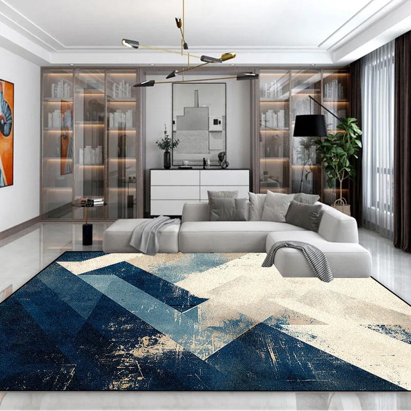 Modern Luxury Geometry Carpet Large Area Living Room Decoration Home Rugs Non-slip Sofa Coffee Table Mat Comfort Bedroom Rug