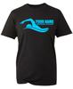 Personalisiertes Schwimmlehrer 100% Baumwolle T-Shirt Herren Damen T-Shirts Oberteil, Lehrertag 100% Baumwolle T-Shirt Herren Damen T-Shirts Oberteil, T-Shirt mit individuellem Namen