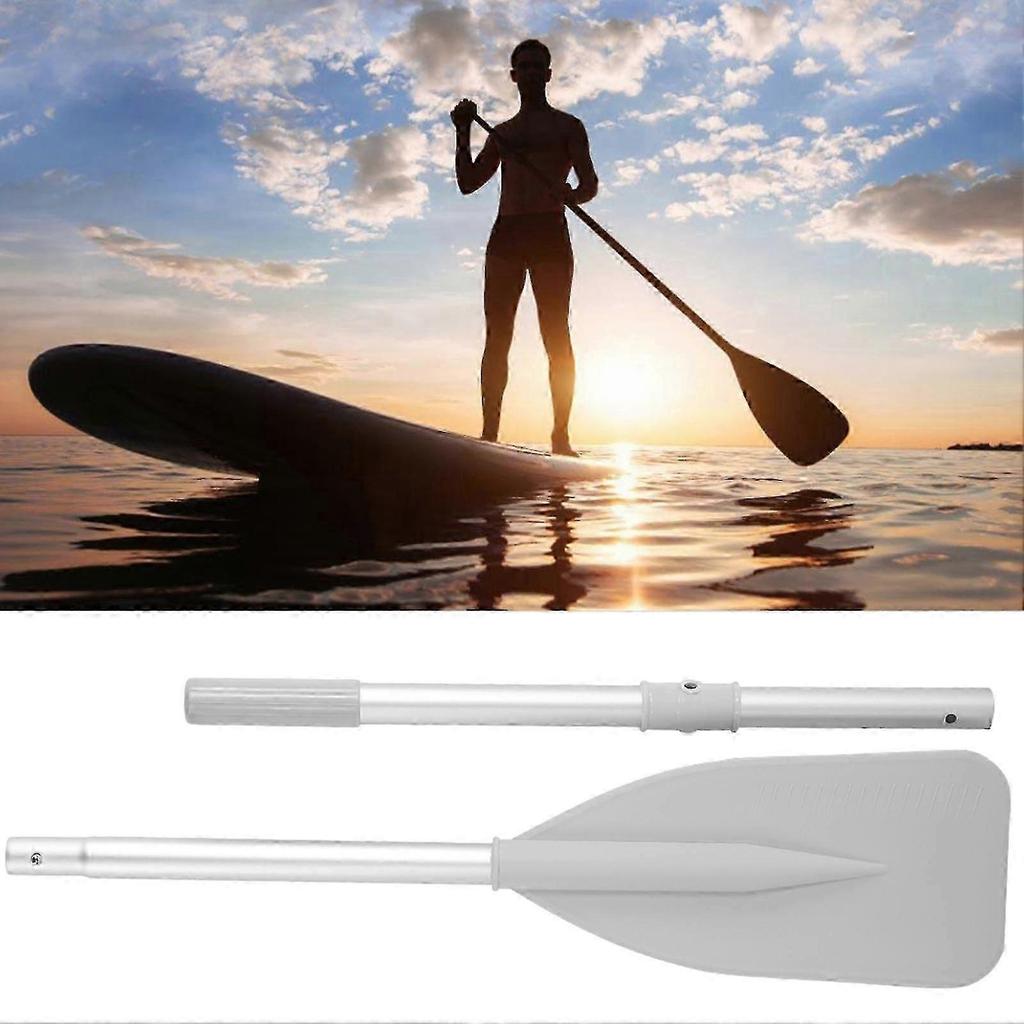Paddle Boat,  2pcs Paddle with 2Pcs Rod Set Paddle Inflatable, High Toughness Inflatable Boat Dinghy Canoe Water Marine Sports Aluminium Alloy Oars