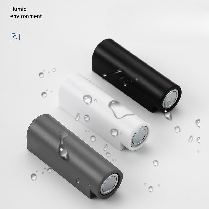 Stainless Steel Magnetic Door Stopper, Gray Black Nail Free Door Base, Door Hardware Door Close Prevention Door Stop Door Closer