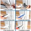  Inner Window Limiter Latch Position Stopper Casement Wind Brace Home Security Door Windows Sash Lock Child Safety Protection