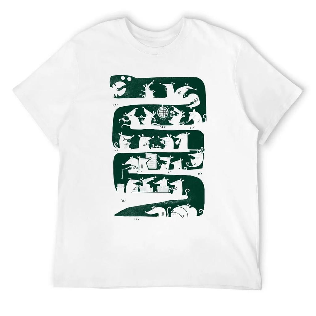 There Is A Party In My Snake T-Shirt Short Sleeve Tee Sublime Boys Animal Print Men T Shirts High Quality
