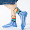 Girls' Sock Summer Thin Cotton Socks For Children Mesh Breathable Girls And Boys Cartoon Lace Mid-tube Sock Baby Princess Socks Kids