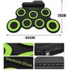 1 Box USB Portable Electronic Drum with Sustain Pedal Folding Music Drums for Beginner Children