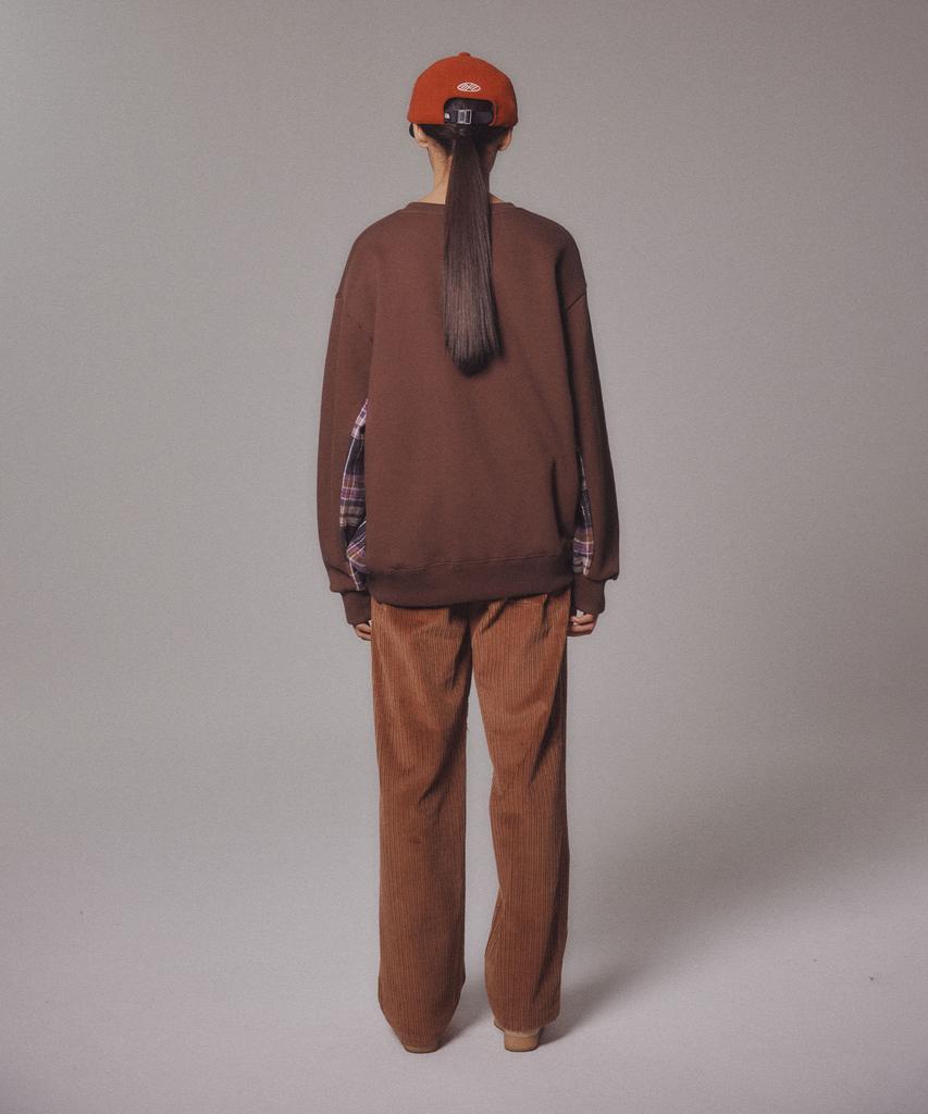 Minasu Corduroy Straight Pants_Brown