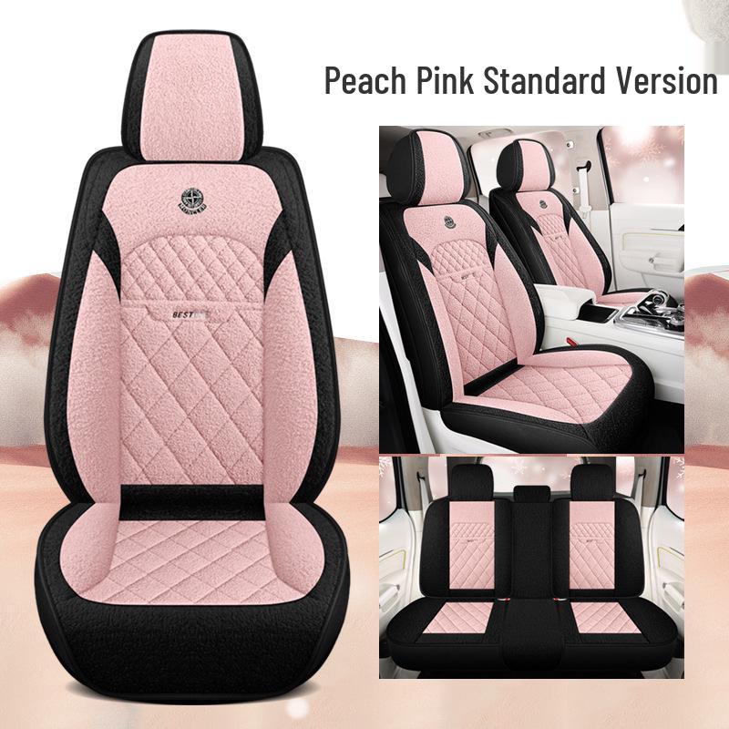 Universal All-Season Cotton Linen Car Seat Cushion - Full Coverage, New Style