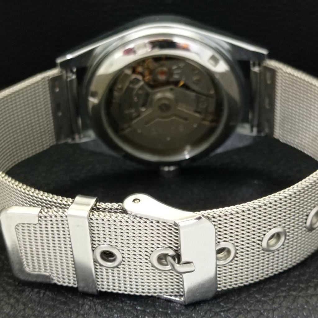 VINTAGE REFURBISHED SEIKO 5 AUTOMATIC JAPAN MENS GREY COLOR DIAL WATCH a440373-4 Sk-a440373