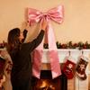 Super Large Christmas Bow Pendant Xmas Tree Bowknot Pendant Ornaments for Home Decor New Year Party Gifts Decoration