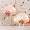 Bathroom Soap Box With Drain Cute Wall Mounted Soap Dish Box Plastic Soap Storage Container Tray Creative Bathroom Gadgets