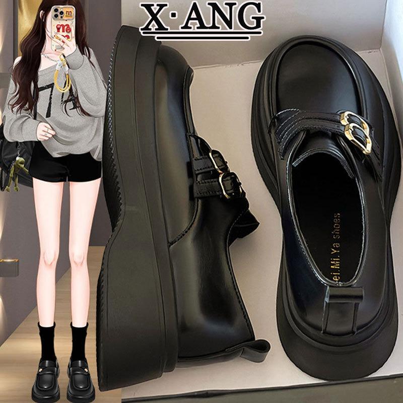 Leather Platform Women's Shoes Spring New Mary Jane Women's Shoes Single Shoes Women's Small Leather Shoes