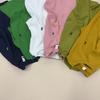 Women's Spring 2025 Embroidered Round Neck Slim Short Sleeve Top