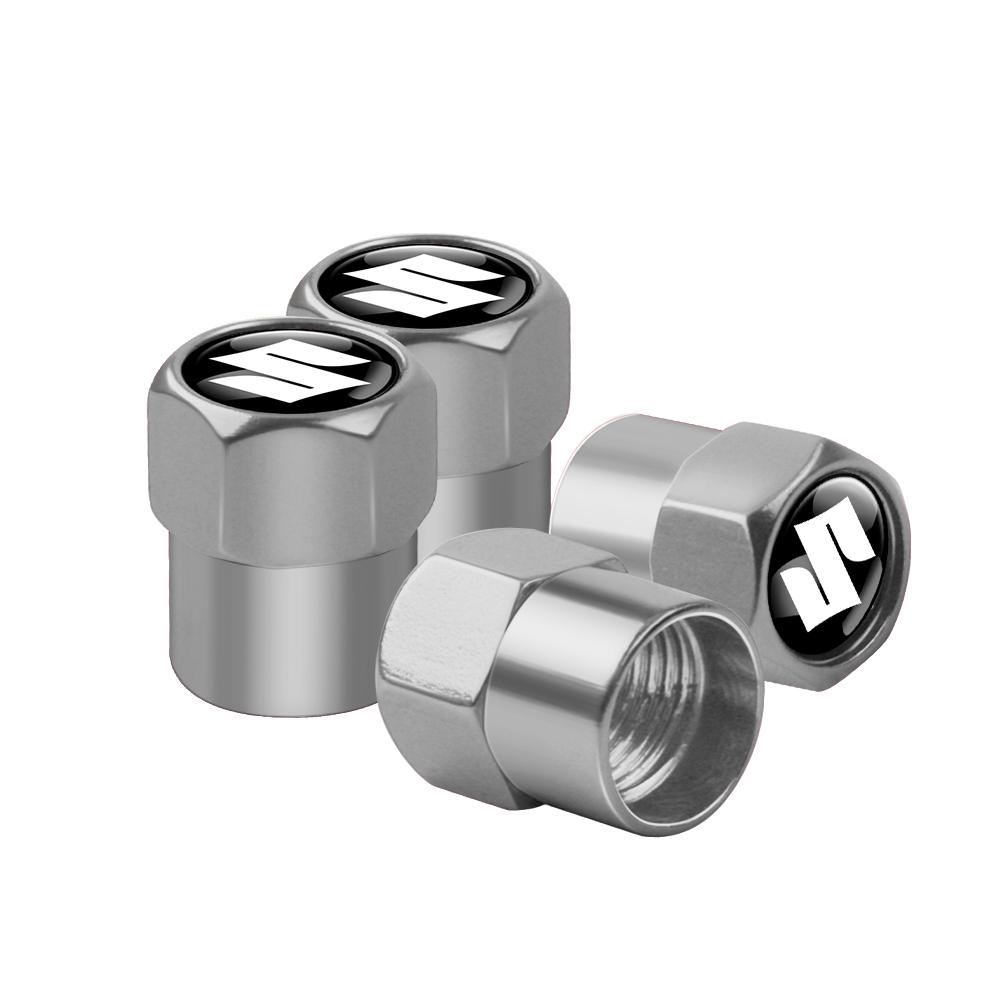 4pcs Car Wheel Tire Valve Cap Tire Steam Cover For Suzuki Grand Vitara Swift Ignis SX4 Liana Vitara Jimny Vitara Alto Accessorie