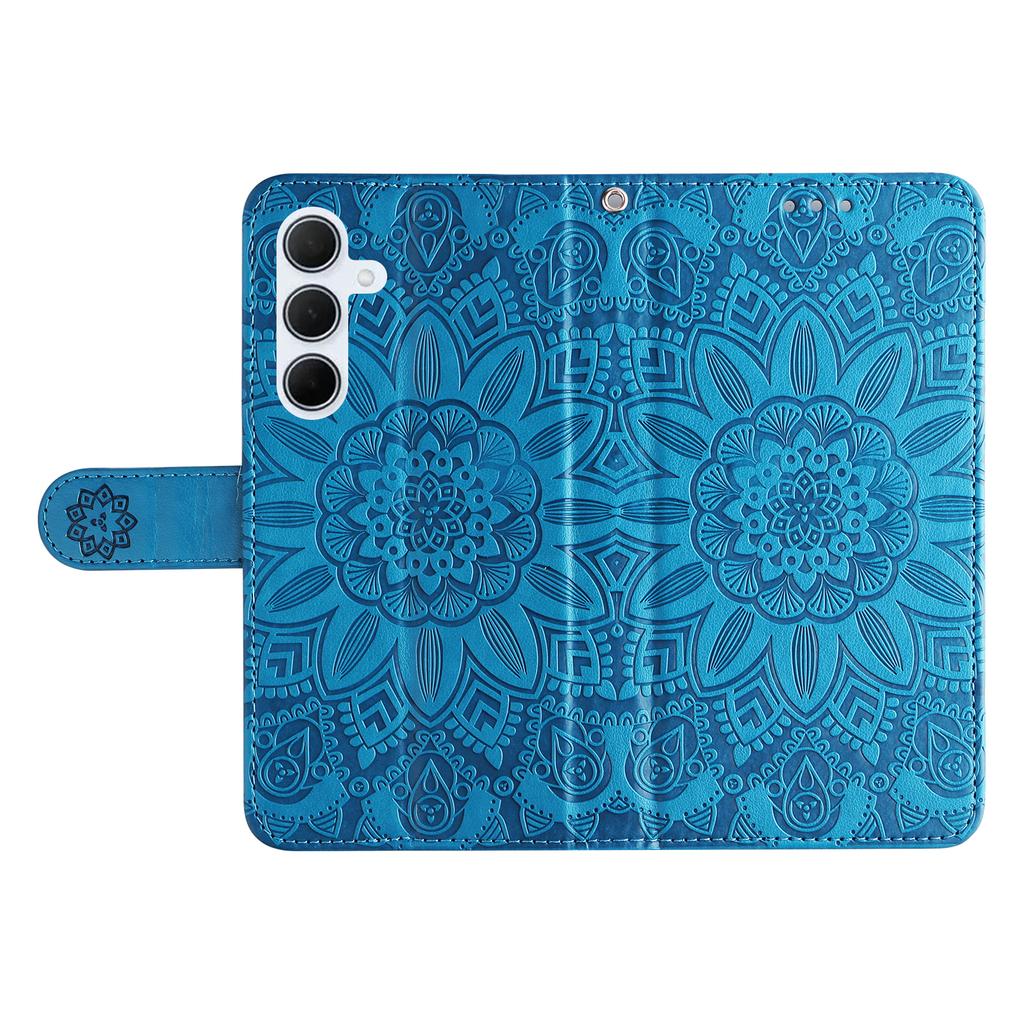 For Samsung Galaxy M35 5G Wallet Case PU Leather Sunflower Phone Cover Stand View