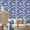 Military Camouflage Wallpaper Blue and Navy for Living Room and Bedroom 50x1000