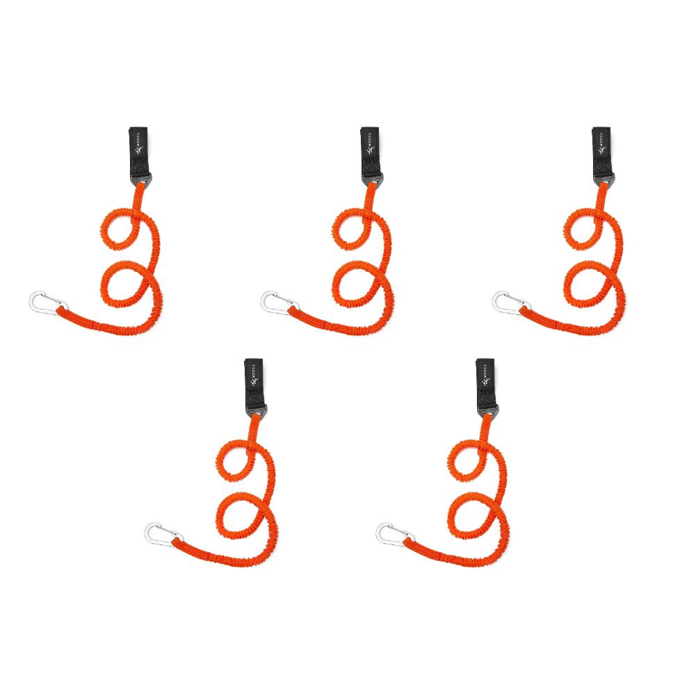 2-5Pcs Elastic Kayak Paddle Leash with Safety Hook Coiled Lanyard Cord Tie Rope Canoe Anti-Lost Rope Rowing Boat Accessories