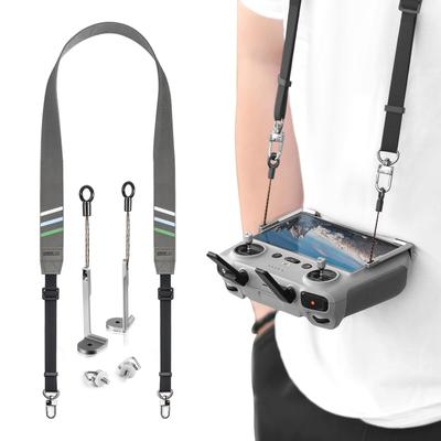 STARTRC RC 2 Strap for DJI Transmitter Strap Mini 4 Pro Balance Strap Drone Remote Control Neck Strap Upgraded Leather Adjustable Drop Prevention DJI