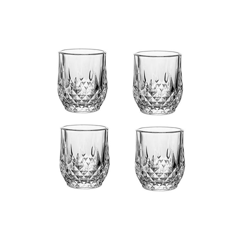 

4pcs Sets Engraved Whiskey Glass Light Luxury Wine Glasses High End Drinking Glasses Party Bar Exquisite Glassware Water Bottle 4pcs