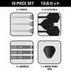 Target Japan BLACK MARQUE RENEGADE Darts Set Tungsten Steel 23g 6 Shape Flights and Shafts with SWISS BLACK NANO POINT 30mm Shafts 4.0 (Kawashima