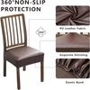 Square Shape PU Leather Chair Cover Oil-resistant Stretch Seat Cushion Cover  Hotel Banquet