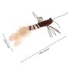 2Pcs Feather Cat Wand Replacement Adorable Kitten Heads for Indoor Cats Exercise and Play Refills Cat Attachment