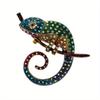 SKEDS Classic Women Men Vintage Crystal Lizard Badges Brooch Fashion Baroque Boutique Shining Pin For Ladies's Clothing Coat