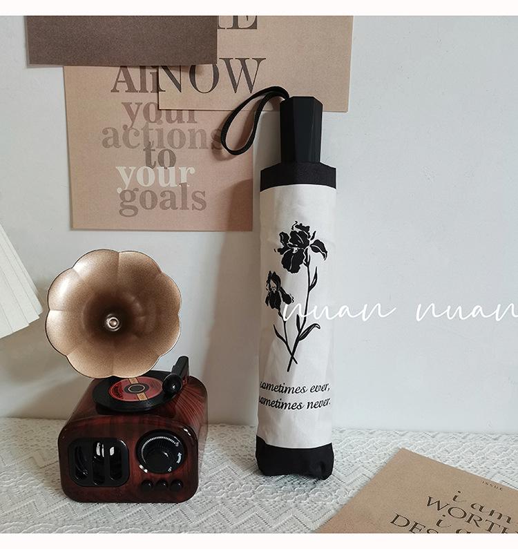 French Retro Women's Dual-Use Sun & Rain Umbrella - Elegant Summer Sunscreen Parasol