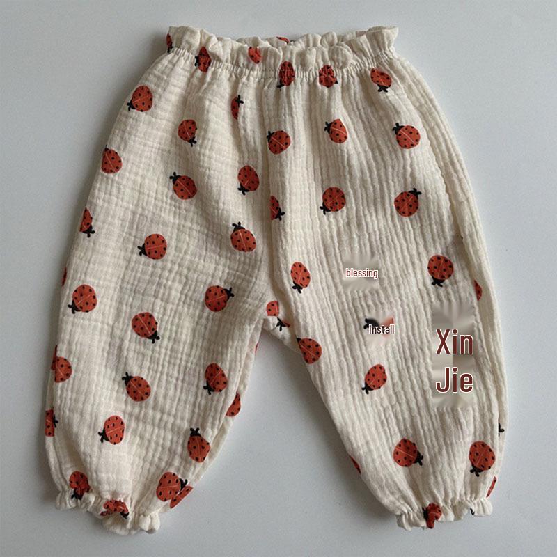 Korean Style Baby and Toddler Summer Floral Lantern Pants