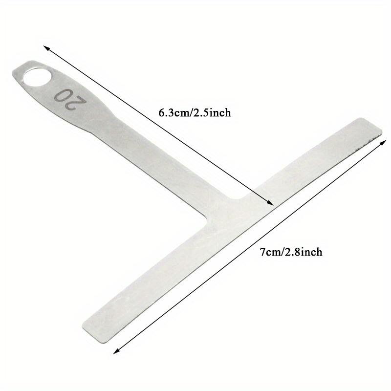 9pcs Guitar Spoke Gauge T-Shape Ruler Fingerboard Measure Luthier Tool Neck Arc Adjustment Measure Caliper