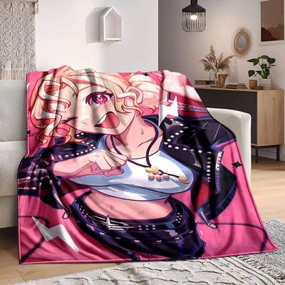 1pc Rock Fashion Blanket Soft All Season Throw with Vibrant Design, Perfect for Home, Travel, and Gifts, Ideal for Naps and Camping