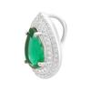 Серебряная подвеска с изумрудом nano 2.238ct (2197324)