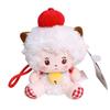 Pleasant Goat And Big Big Wolf Plush Toy With Strawberry Design For Kids Room Decor
