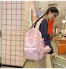 Sac à dos pour enfants à grande capacité avec imprimé mignon transfrontalier pour collège - Sac de voyage léger pour femmes