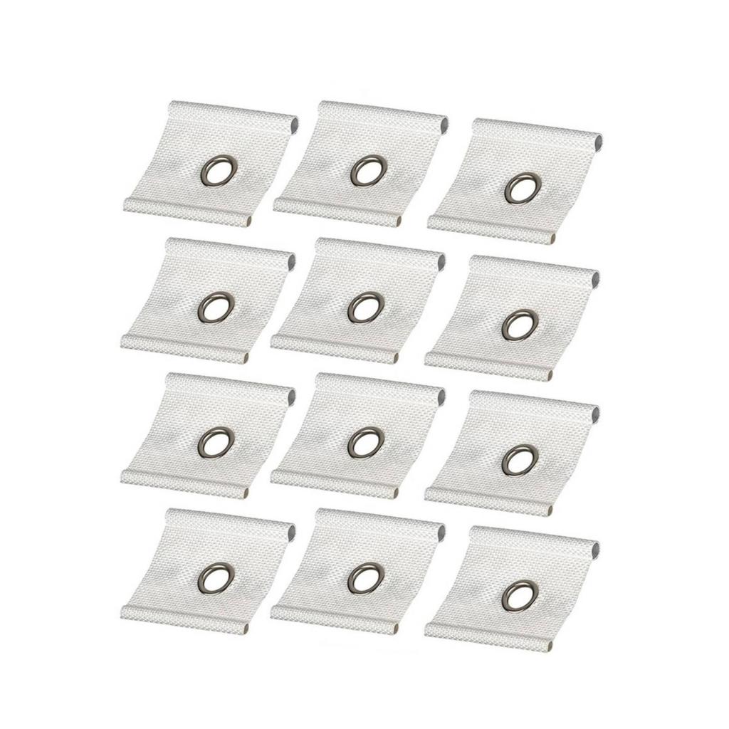 12 Pieces Awning Track Tab Heavy-Duty Hardware Flexible for Campers