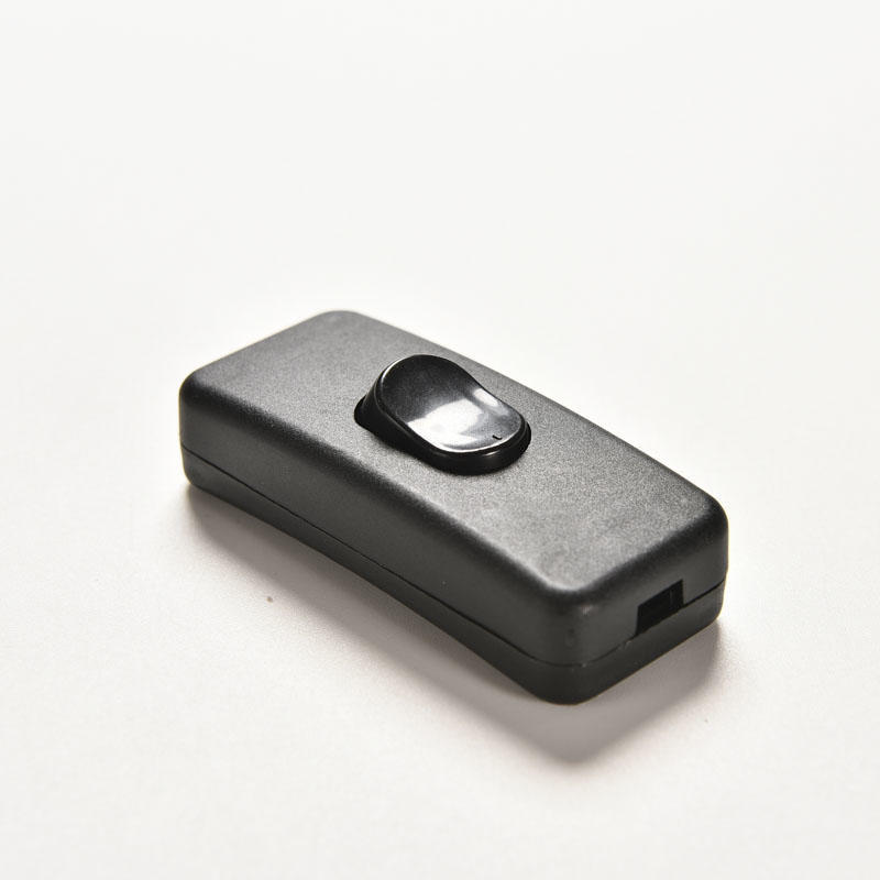 2 Pcs Ac 250V/125V 2A Black Plastic On/Off Button In Line Cord Switches