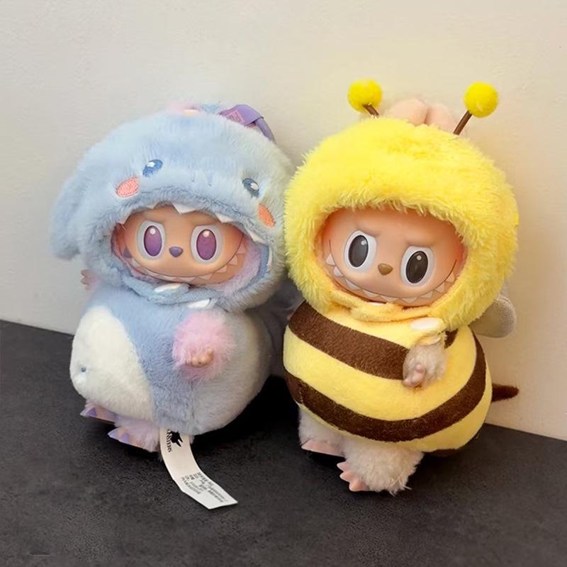 Labubu Cute Fried Shrimp Cockroach Doll Clothes for First, Second, Third Generation - Toy Dress-up Wearable