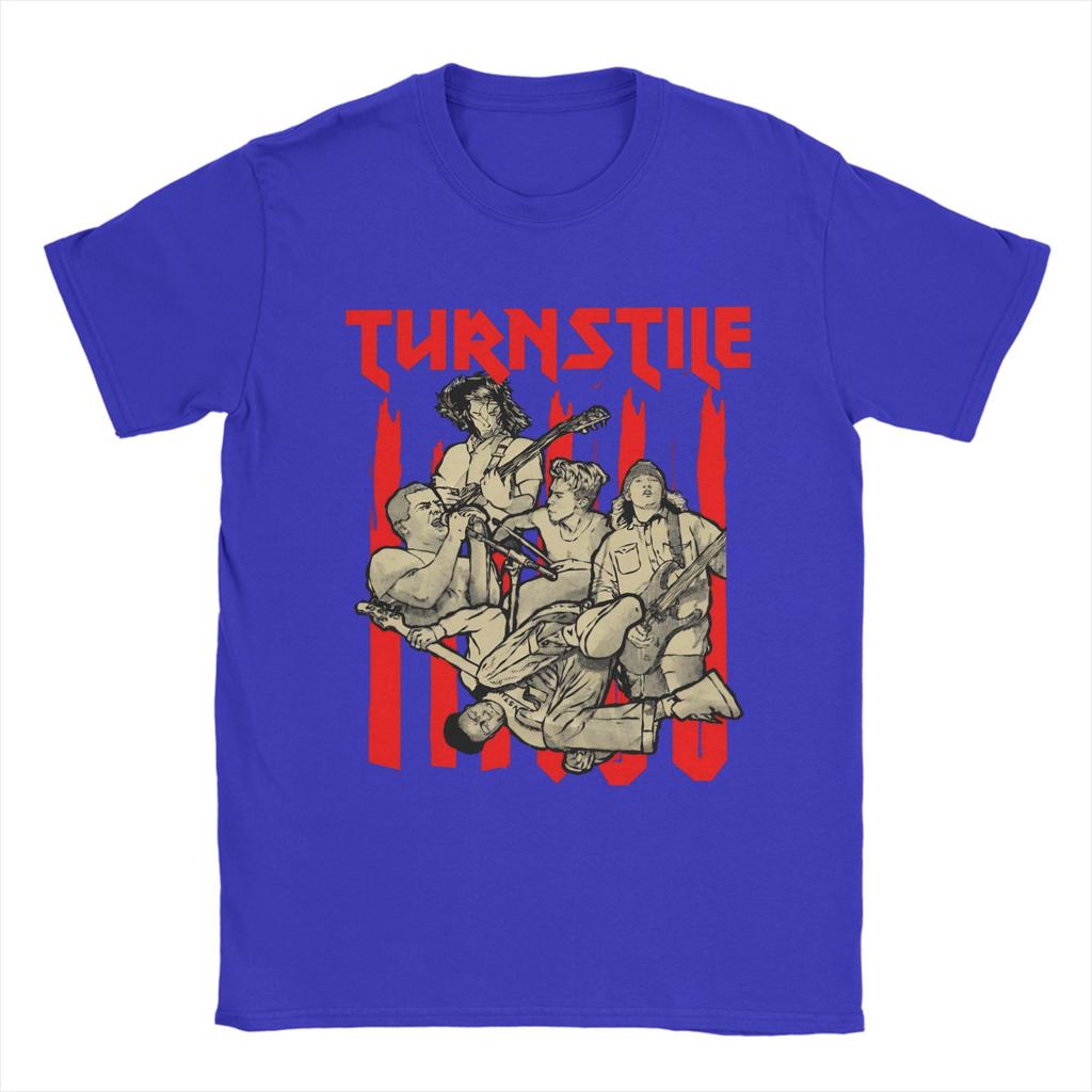 Turnstile TShirt Summer Cotton T Shirts For Unisex Trendy Cool Printed Tshirt Short Sleeves Vintage Top Tees